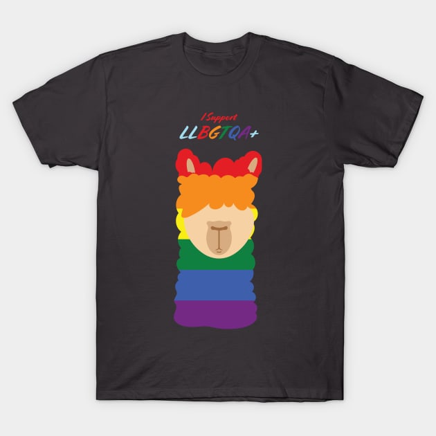 I Support LLGBTQA+ T-Shirt by DESIGNS BY JAY